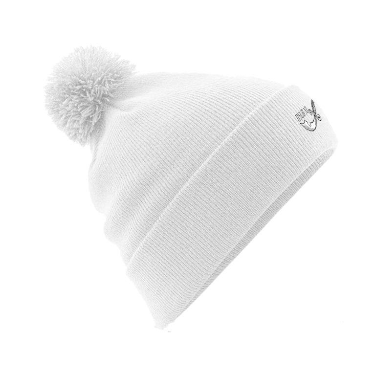 ITSLiB XI Original Pom Pom Beanie : White
