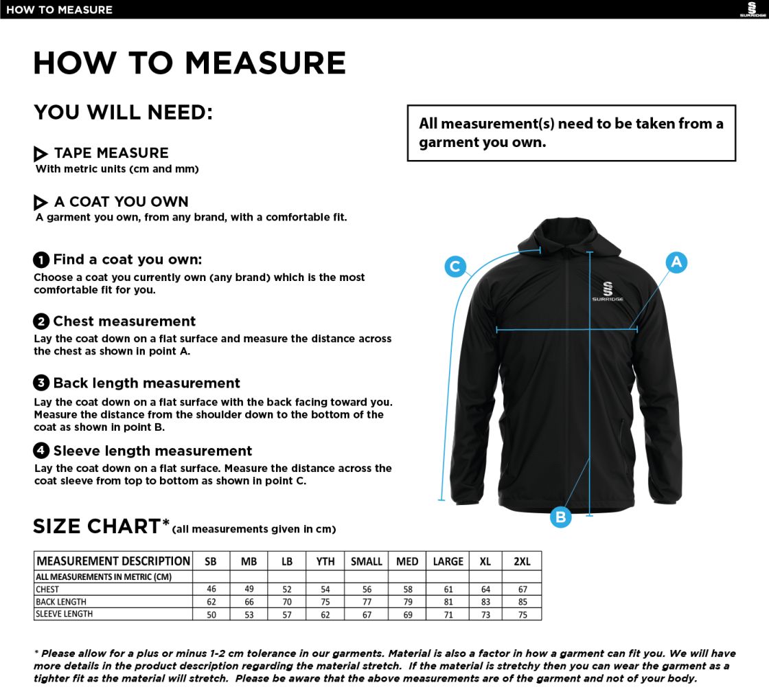 ITSLiB XI Dual Elite 1/4 Zip Hoody / Rain Jacket : Navy - Size Guide
