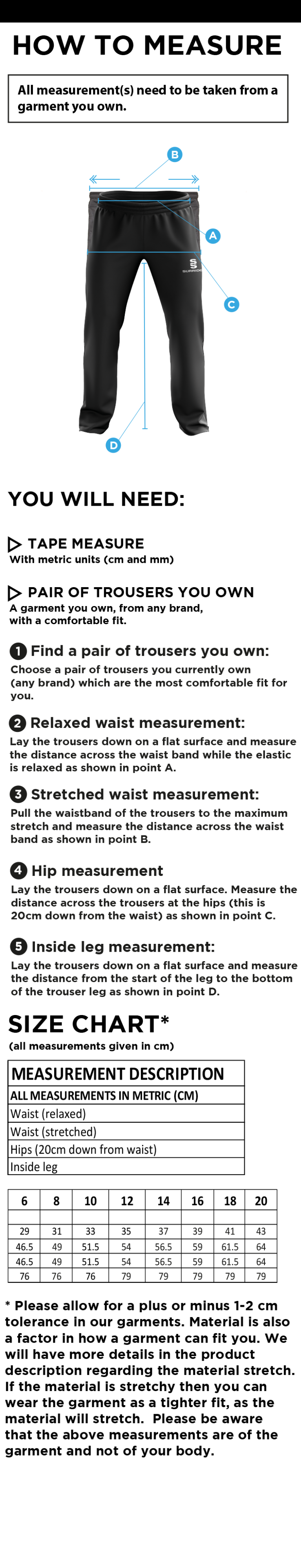 ITSLiB XI Women's Ripstop Track Pant : Navy - Size Guide