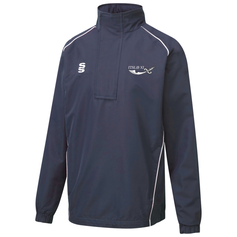 ITSLiB XI Dual Curve 1/4 Zip Rain Jacket : Navy