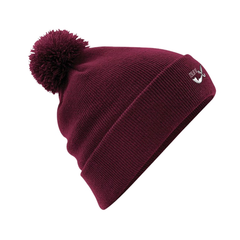 ITSLiB XI Original Pom Pom Beanie : Maroon
