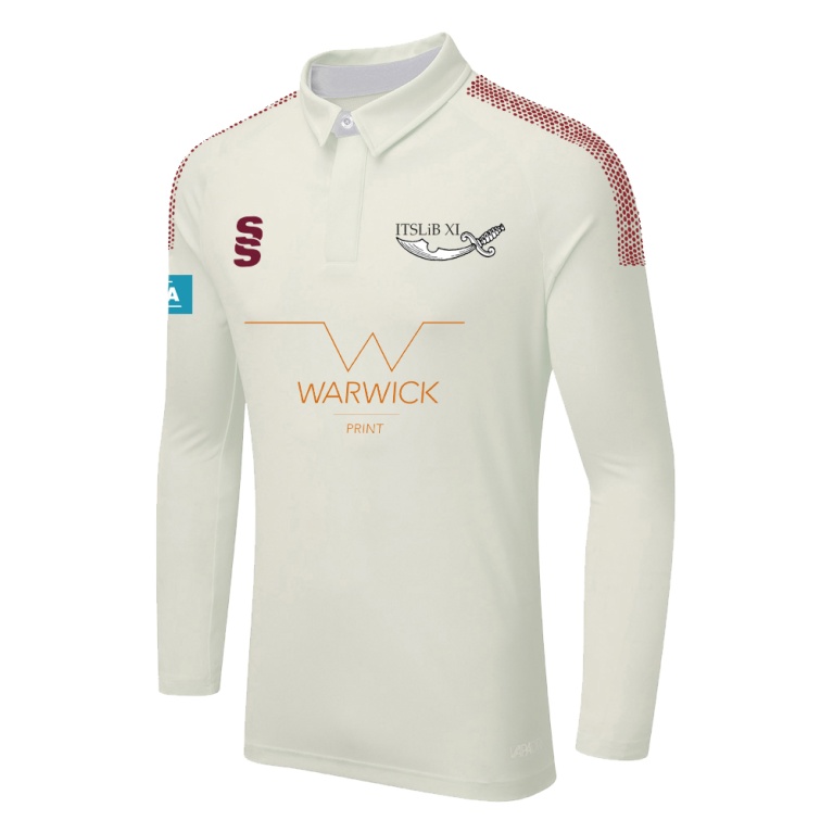 ITSLiB XI DUAL LONG SLEEVE CRICKET SHIRT (WOMENS)-Ivory